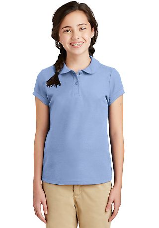 Port Authority YG503    Girls Silk Touch   Peter P in Light blue front view