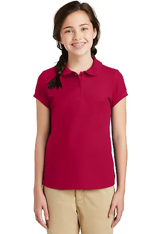 Port Authority YG503    Girls Silk Touch   Peter P Red front view