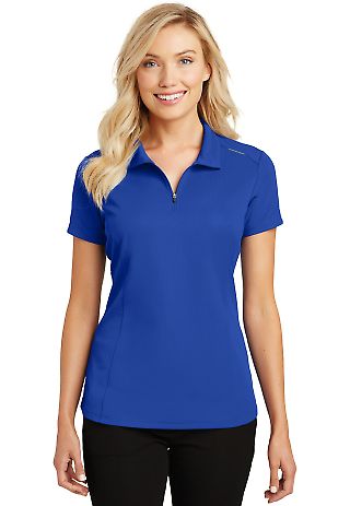 Port Authority L580    Ladies Pinpoint Mesh Zip Po in True royal front view