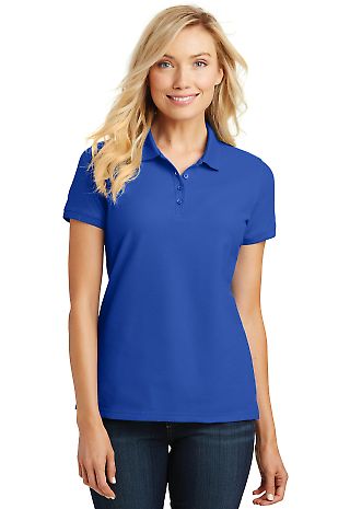 Port Authority L100 Ladies Core Classic Pique P in True royal front view