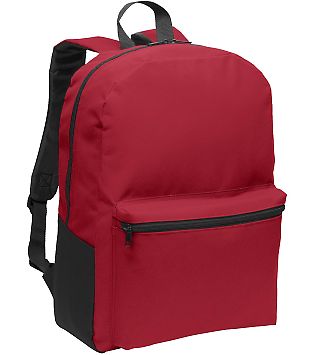 Port Authority BG203 Value Backpack in Red front view