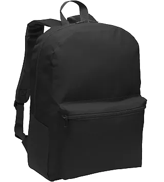 Port Authority BG203    Value Backpack Black front view