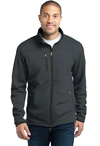 Port Authority F222 Pique Fleece Jacket in Graphite front view