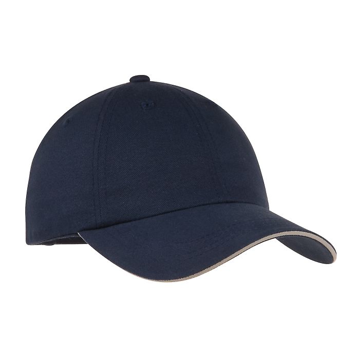 Port Authority C832    Reflective Sandwich Bill Ca in Navy/reflectiv front view