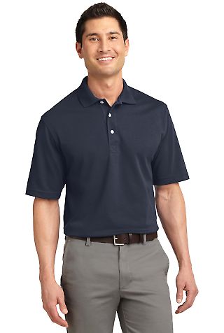 Port Authority TLK455 Tall Rapid Dry Polo in Classic navy front view