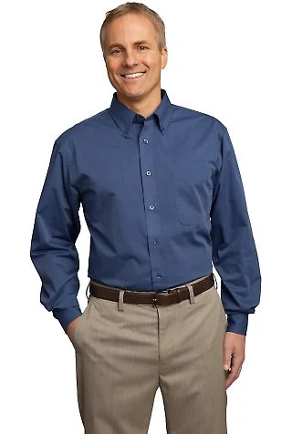 Port Authority TLS613 Tall Tonal Pattern Easy C in Blue front view