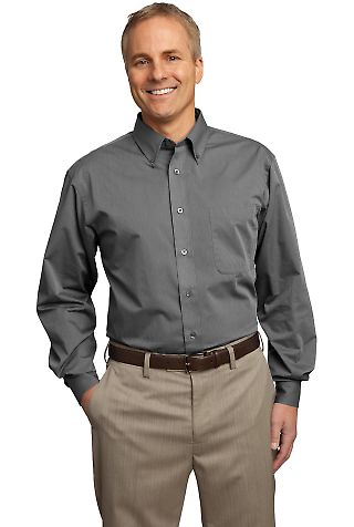 Port Authority TLS613 Tall Tonal Pattern Easy C in Grey front view
