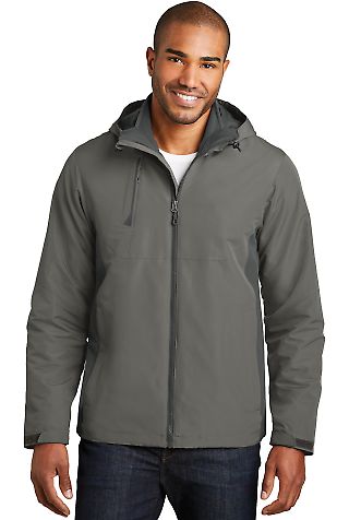 Port Authority J338    Merge 3-in-1 Jacket in Rogue gy/gy st front view