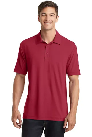 Port Authority K568    Cotton Touch   Performance  Chili Red front view