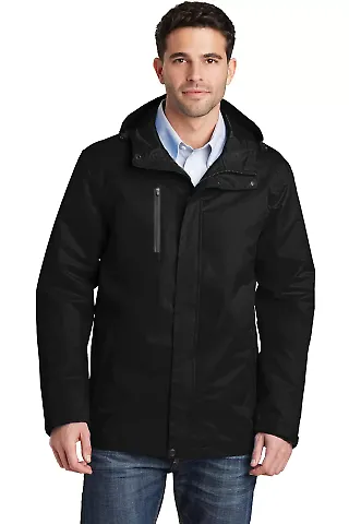 Port Authority J331    All-Conditions Jacket Black front view