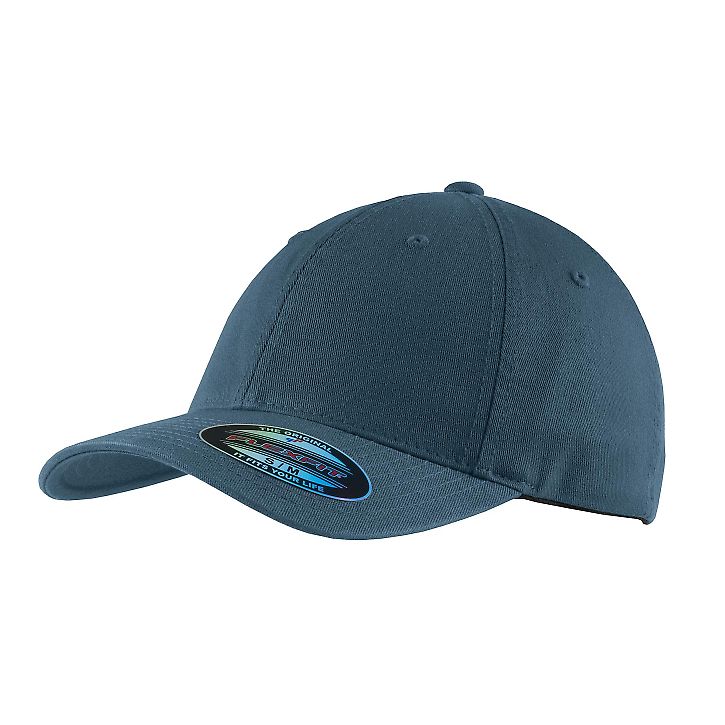 Port Authority C809    Flexfit   Garment Washed Ca in New slate front view