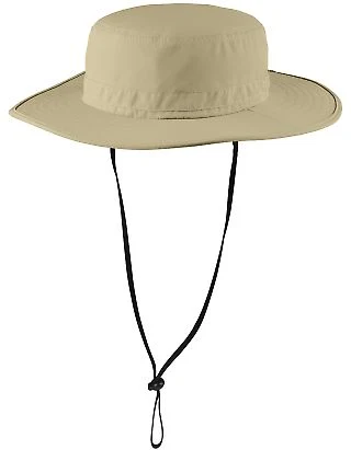 Port Authority C920 Outdoor Wide-Brim Hat in Stone front view