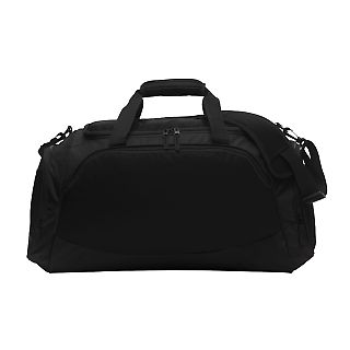 Port Authority BG801 Medium Active Duffel in Black/black front view