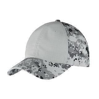 Port Authority C926    Colorblock Digital Ripstop  in Grey camo/grey front view