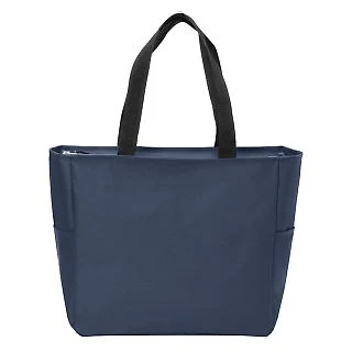 Port Authority BG410 Essential Zip Tote in Navy front view