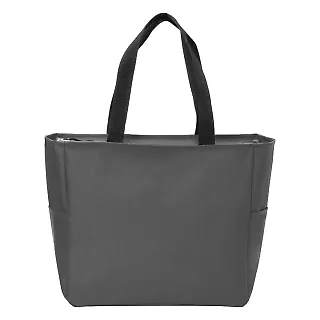Port Authority BG410    Essential Zip Tote Dark Charcoal front view