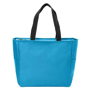 Port Authority BG410    Essential Zip Tote Turquoise front view