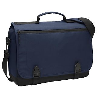 Port Authority BG304 Messenger Briefcase in Navy front view