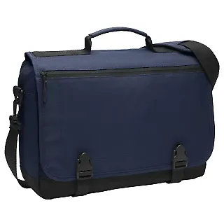 Port Authority BG304    Messenger Briefcase Navy front view