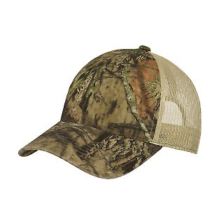 Port Authority C929 Unstructured Camouflage Mes in Mobu cntry/tan front view