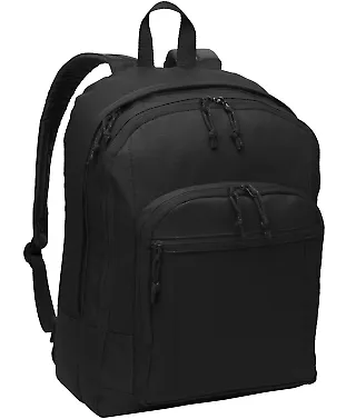 Port Authority BG204    Basic Backpack Black front view