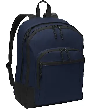 Port Authority BG204    Basic Backpack Navy front view