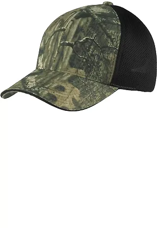Port Authority C912    Camouflage Cap with Air Mes MO Infin/Black front view
