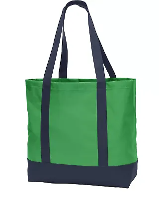 Port Authority BG406    Day Tote Classic Grn/Ny front view