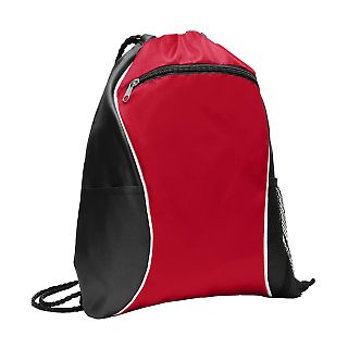 Port Authority BG613 Fast Break Cinch Pack in True red front view
