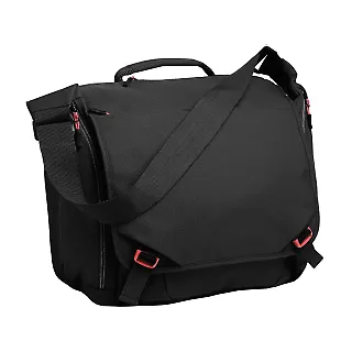 Port Authority BG300    Cyber Messenger Black/Red front view