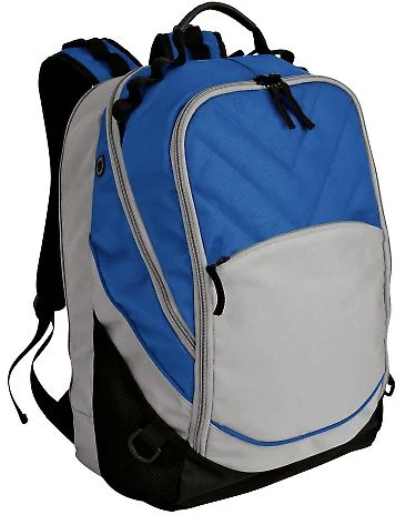 Port Authority BG100    Xcape Computer Backpack in Royal/black front view