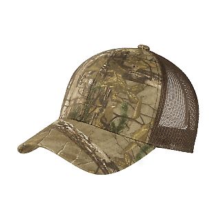 Port Authority C930 Structured Camouflage Mesh in Rt extra/brown front view