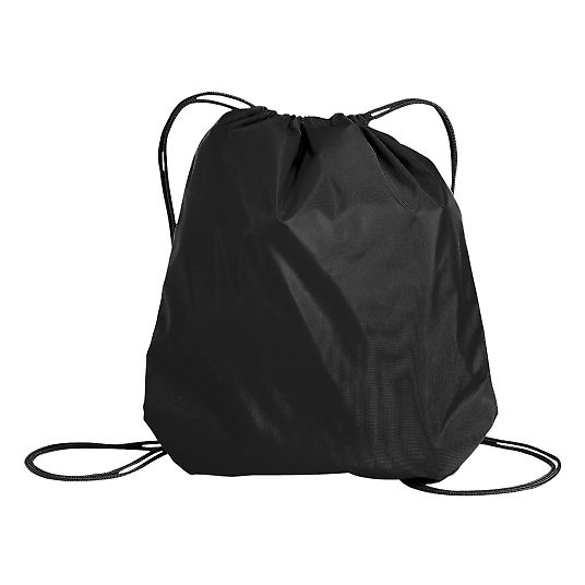 Port Authority BG85    - Cinch Pack in Black front view