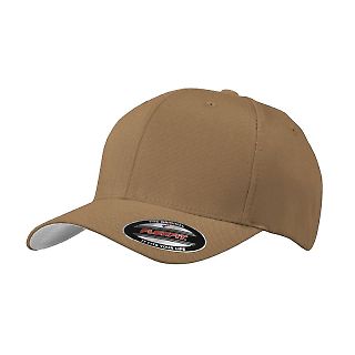 Port Authority C865 Flexfit Cap in Woodland brown front view