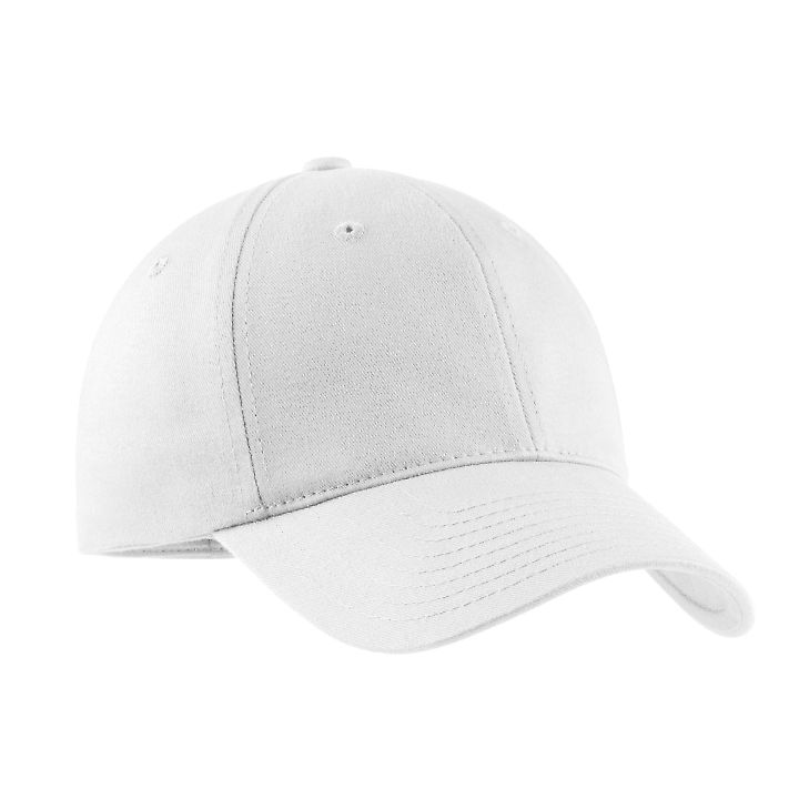 Port Authority C879 Portflex Structured Cap in White front view
