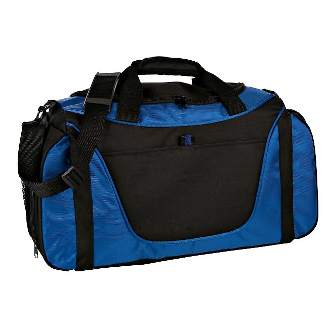 Port Authority BG1050    Medium Two-Tone Duffel in Royal/black front view