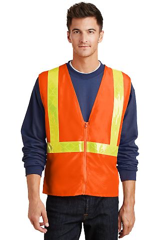 Port Authority SV01    Enhanced Visibility Vest in Safety orange front view