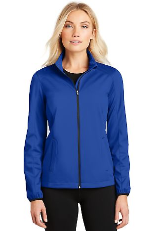 Port Authority L717    Ladies Active Soft Shell Ja in True royal front view