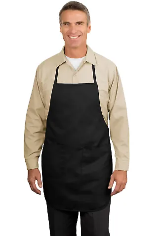 Port Authority A520    Full-Length Apron Black front view