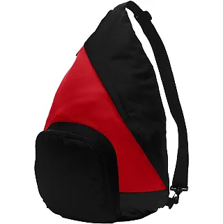 Port Authority BG206    Active Sling Pack True Red/Black front view