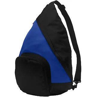 Port Authority BG206    Active Sling Pack True Royal/Blk front view