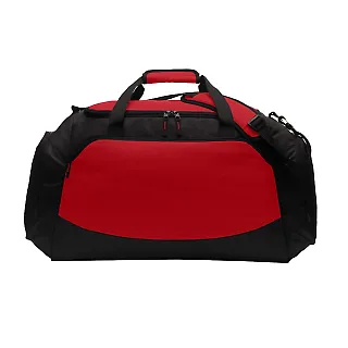 Port Authority BG802    Large Active Duffel True Red/Black front view