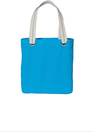 Port Authority B118 Allie Tote in Turquoise front view