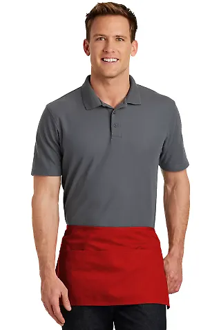 Port Authority A515    Waist Apron with Pockets Red front view