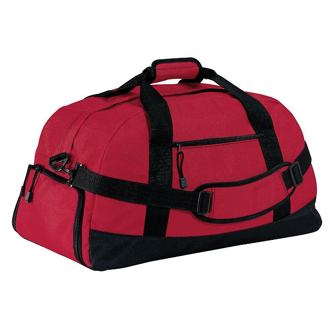 Port Authority BG980    - Basic Large Duffel in Red front view