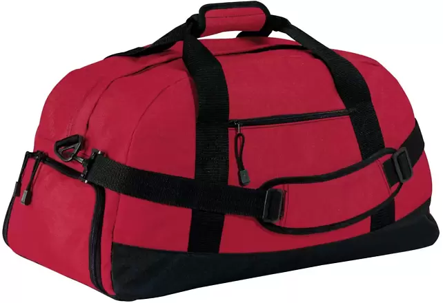 Port Authority BG980    - Basic Large Duffel Red front view
