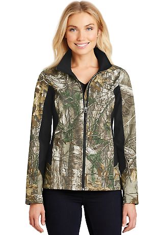 Port Authority L318C Ladies Camouflage Colorblo in Rt extra/black front view