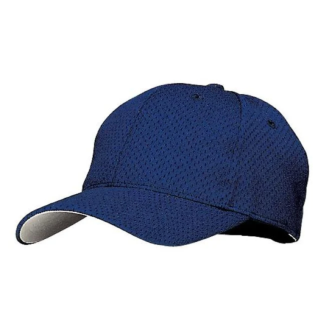 Port Authority YC833    Youth Pro Mesh Cap in Navy front view