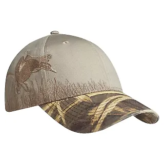Port Authority C820    Embroidered Camouflage Cap RT Max 5/Duck front view