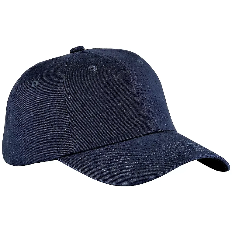 Port Authority BTU    Brushed Twill Cap Navy front view